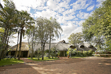 Eingangsbereich der Ilala Lodge