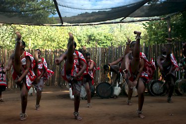 Tanz im Mantenga Cultural Village