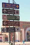 Zum Flughafen in Casablanca
