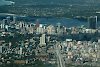 Blick auf Dar-es-Salaam von oben mit vielen Hochhäusern