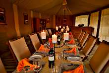 Speisen im Kenzan Mara Tented Camp