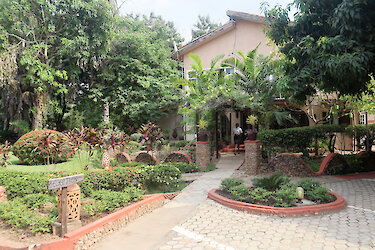 Eingangsbereich des Afrikiko River Front Resorts