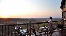 Aussicht von Terrasse im Victoria Falls Safari Club