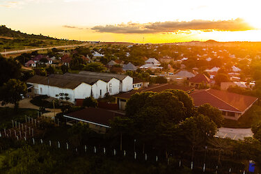 Das Domiya Wine Estate aus der Luftperspektive