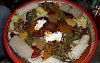 Injera - traditionelles äthiopisches Essen